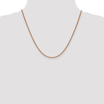 14k Rose Gold 1.7mm D/C Spiga Chain