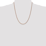 14k Rose Gold 1.7mm D/C Spiga Chain