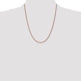 14k Rose Gold 1.7mm D/C Spiga Chain