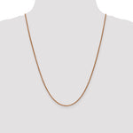 14k Rose Gold 1.7mm D/C Spiga Chain