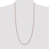 14k Rose Gold 1.7mm D/C Spiga Chain