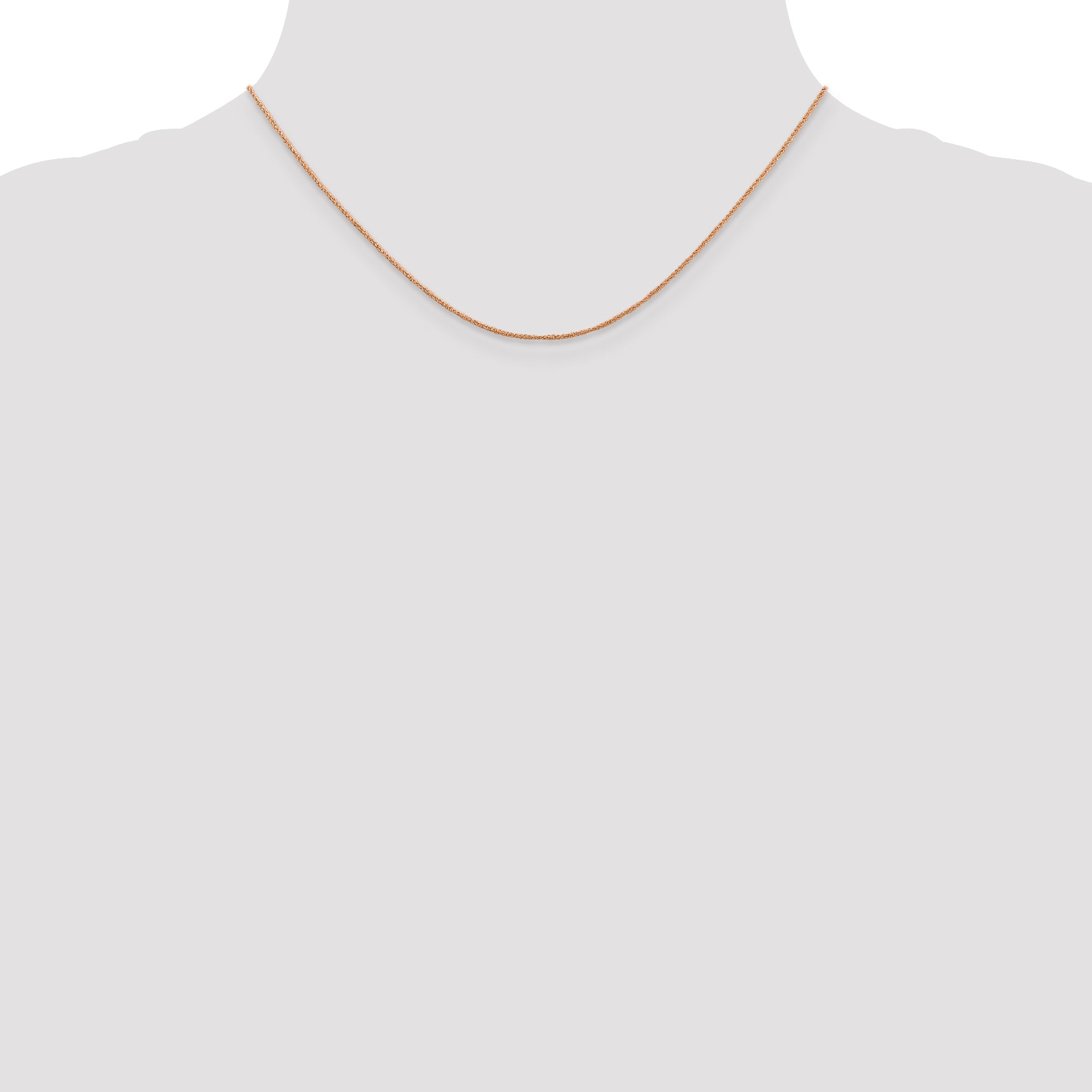 14K Rose Gold .7mm Ropa Chain