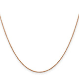 14K Rose Gold .7mm Ropa Chain