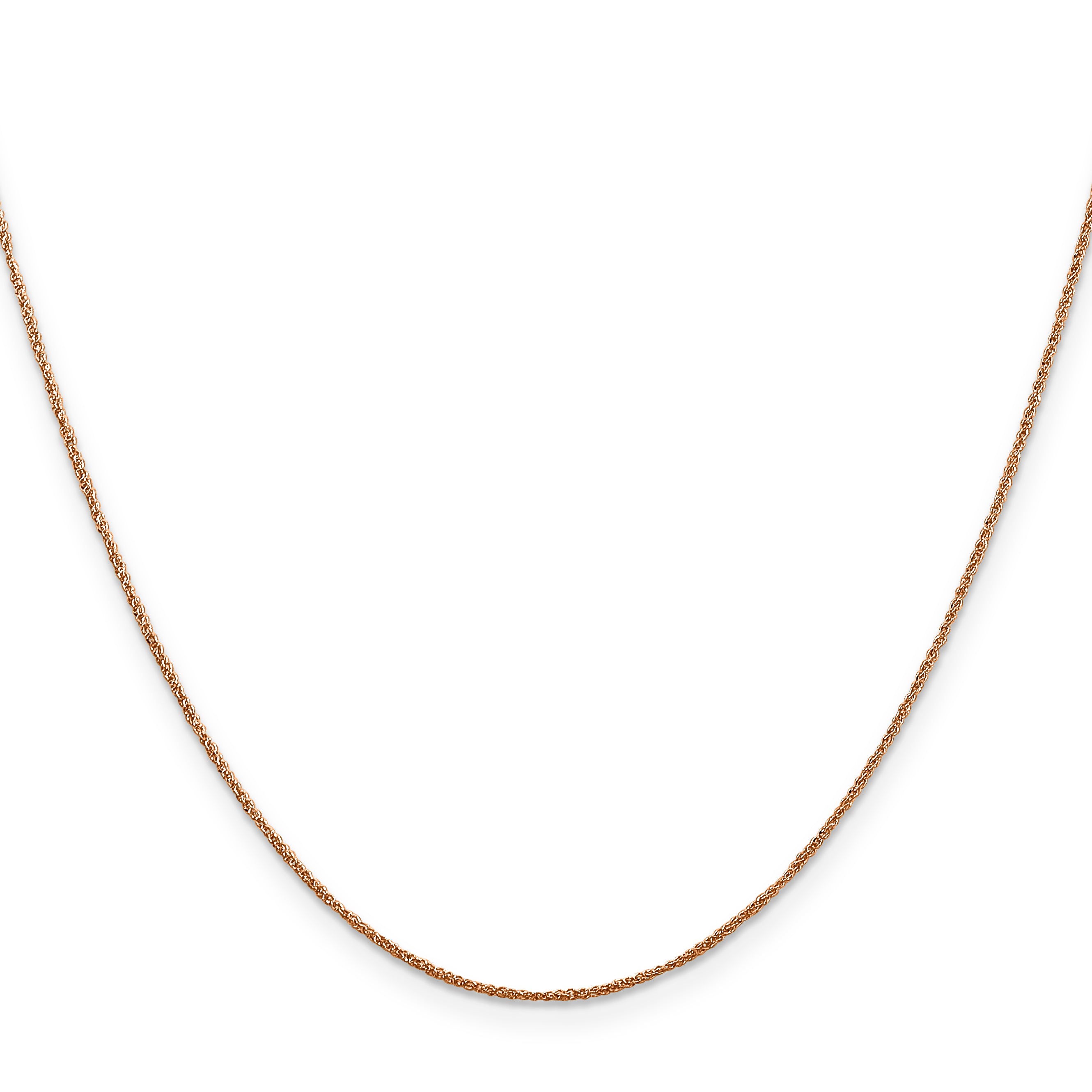 14K Rose Gold .7mm Ropa Chain