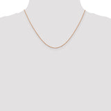 14K Rose Gold .7mm Ropa Chain