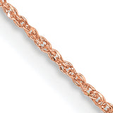 14K Rose Gold .7mm Ropa Chain