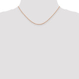 14K Rose Gold 1.1mm Ropa Chain