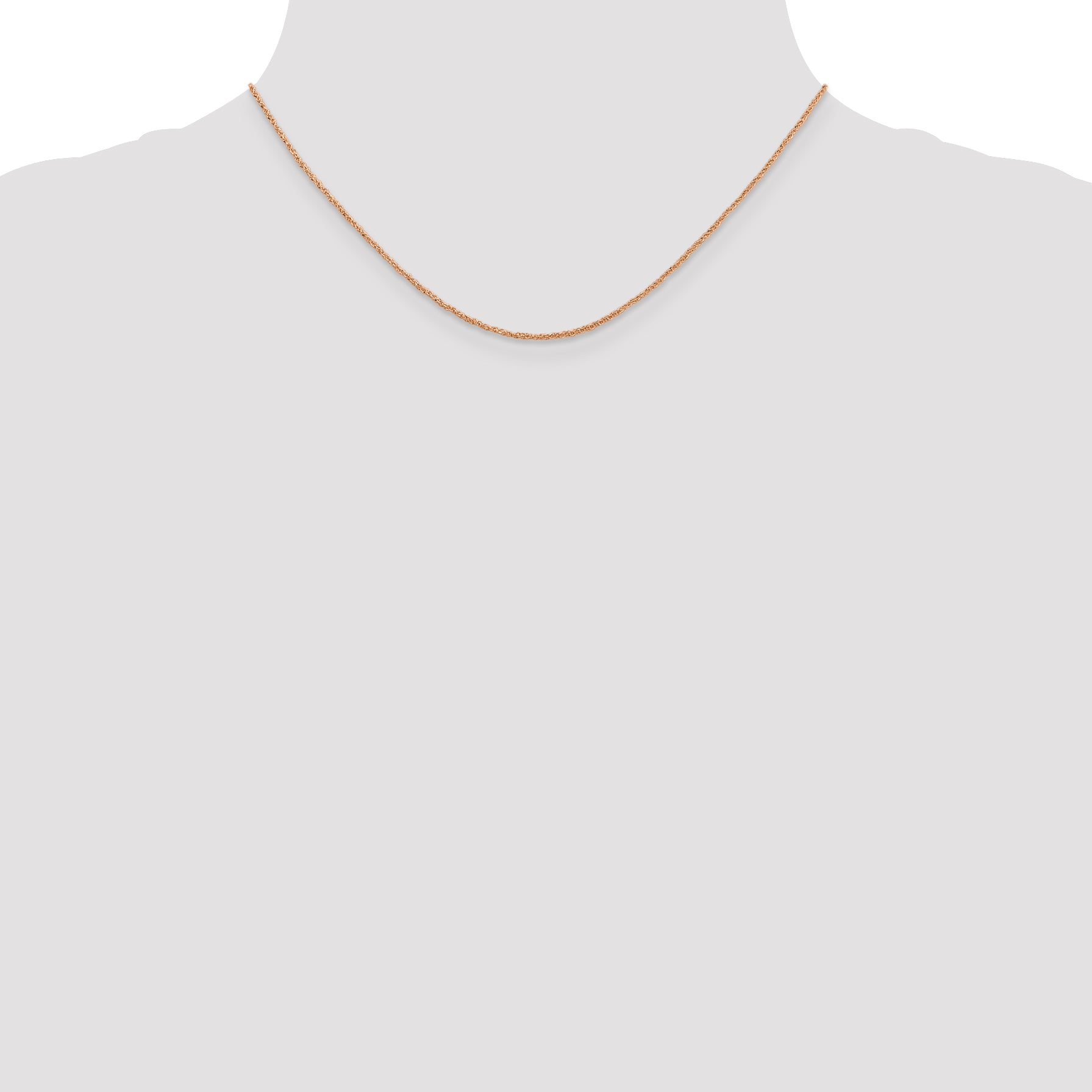 14K Rose Gold 1.1mm Ropa Chain