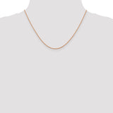 14K Rose Gold 1.1mm Ropa Chain