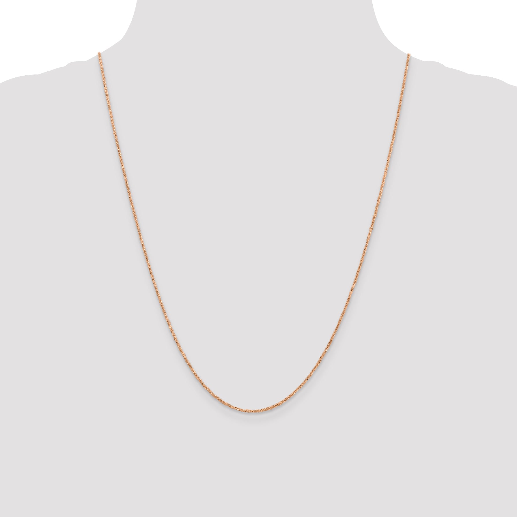 14K Rose Gold 1.1mm Ropa Chain