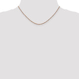14K Rose Gold 1.7mm Ropa Chain