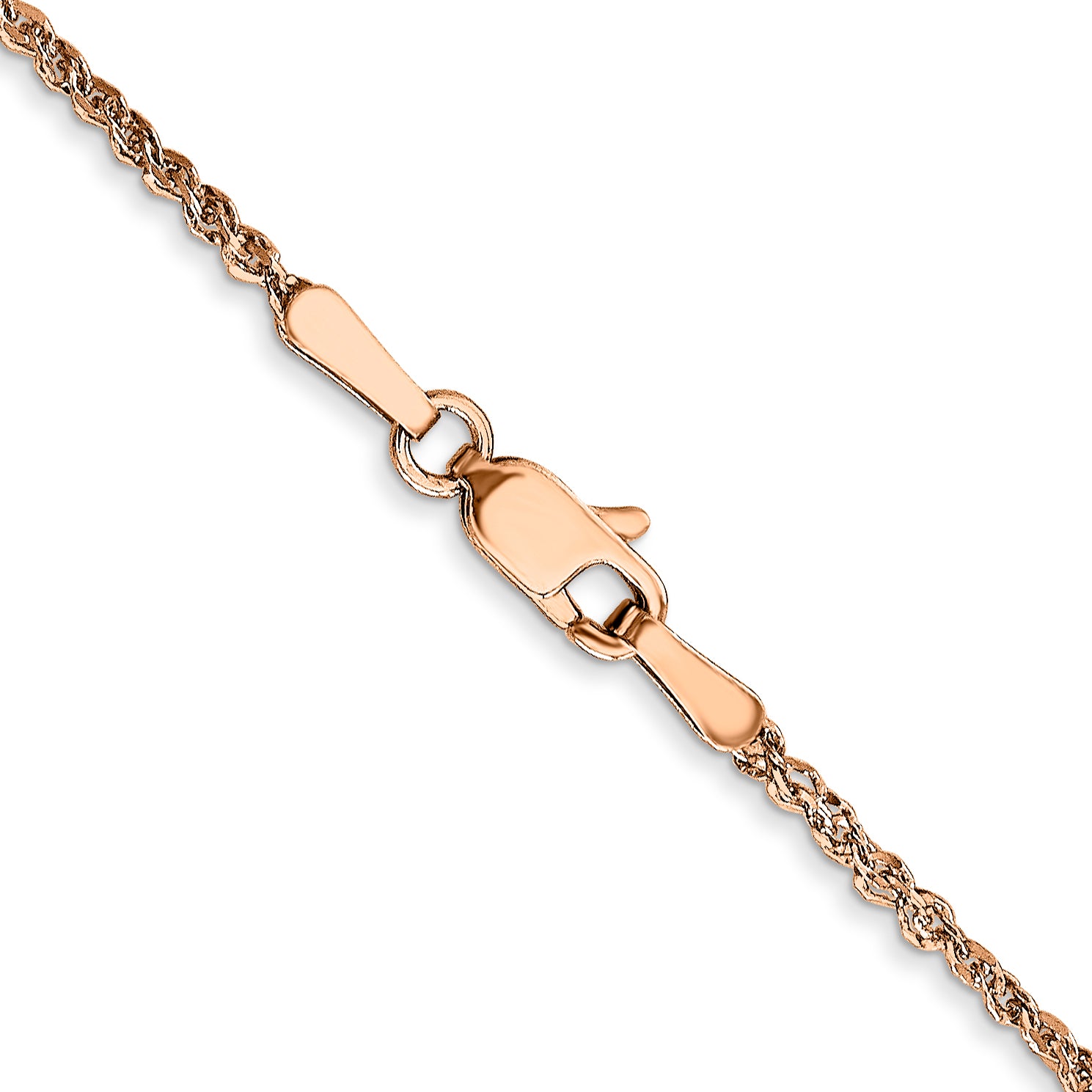 14K Rose Gold 1.7mm Ropa Chain