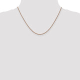 14K Rose Gold 1.7mm Ropa Chain