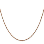 14K Rose Gold 1.7mm Ropa Chain