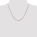 14K Rose Gold 1.7mm Ropa Chain