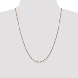 14K Rose Gold 1.7mm Ropa Chain