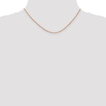 14k Rose Gold 1.0mm Box Chain