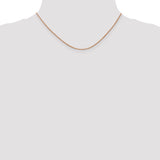 14k Rose Gold 1.0mm Box Chain