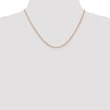14k Rose Gold 1.0mm Box Chain