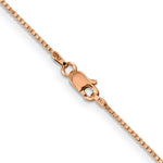14k Rose Gold 1.0mm Box Chain