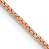 14k Rose Gold 1.0mm Box Chain