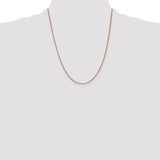 14k Rose Gold 1.0mm Box Chain