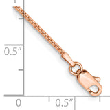 14k Rose Gold 1.0mm Box Chain