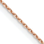 14k Rose Gold .8mm D/C Cable Chain