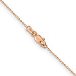 14k Rose Gold .8mm D/C Cable Chain