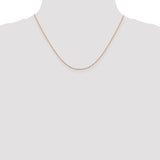 14k Rose Gold .8mm D/C Cable Chain
