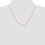 14k Rose Gold .8mm D/C Cable Chain