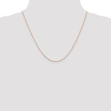 14k Rose Gold .8mm D/C Cable Chain