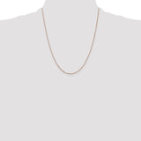 14k Rose Gold .8mm D/C Cable Chain