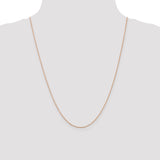 14k Rose Gold .8mm D/C Cable Chain