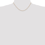 14k Rose Gold 1.10mm Box Chain
