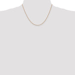 14k Rose Gold 1.10mm Box Chain
