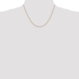 14k Rose Gold 1.10mm Box Chain