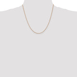 14k Rose Gold 1.10mm Box Chain