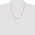 14k Rose Gold 1.10mm Box Chain