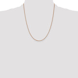 14k Rose Gold 1.10mm Box Chain