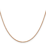 14k Rose Gold 1.10mm Box Chain