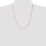 14k Rose Gold 1.10mm Box Chain