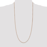14k Rose Gold 1.10mm Box Chain