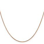 14k Rose Gold .85mm D/C Spiga Chain