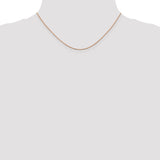 14k Rose Gold .85mm D/C Spiga Chain
