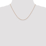 14k Rose Gold .85mm D/C Spiga Chain
