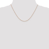 14k Rose Gold .85mm D/C Spiga Chain