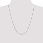 14k Rose Gold .85mm D/C Spiga Chain