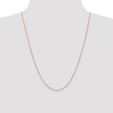 14k Rose Gold .85mm D/C Spiga Chain