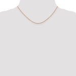 14k Rose Gold .8mm Baby Rope Chain